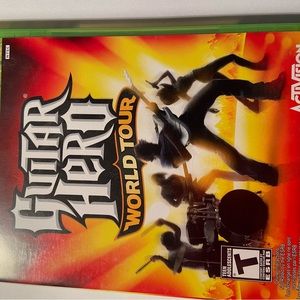 Xbox 360 video game guitar hero world tour